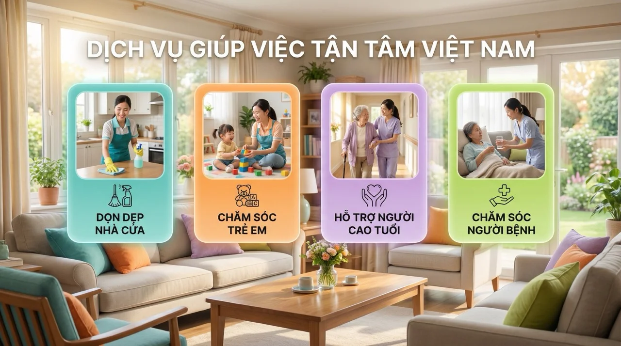 Các loại hình dịch vụ giúp việc ở lại